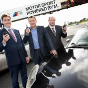 Pictured from left to right are: Roddy Greene, general manager, Mondello Park, Mark Quinn, managing director, EMR and Dean Reardon, sales executive, EMR