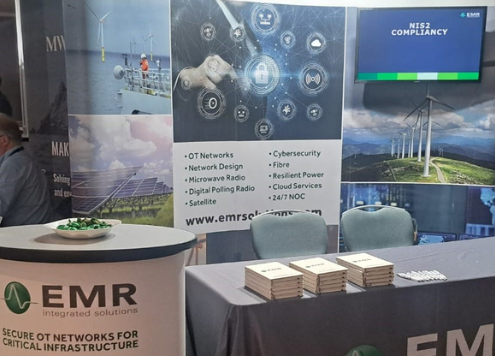 Picture of EMR exhibition stand at the Wind Energy Ireland Annual Conference 2026